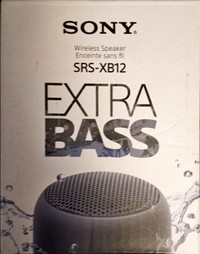 Sony - SRS-XB12 Portable Bluetooth Speaker-NEW Sealed