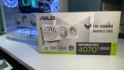 ASUS TUF Gaming NVIDIA GeForce RTX 4070 Ti SUPER OC White 16GB, View more