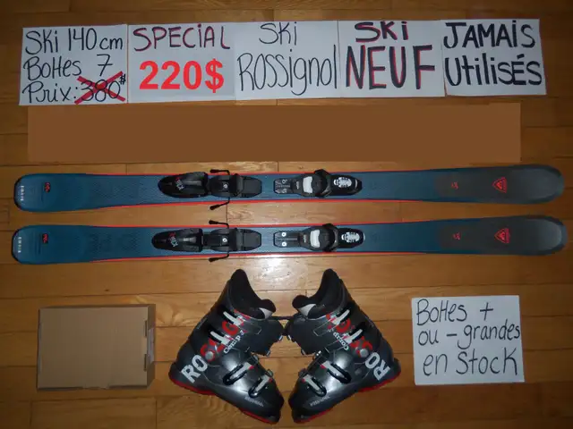 ENSEMBLES DE SKI ALPIN ET TWIN TIP 130 140 CM63871130519937124