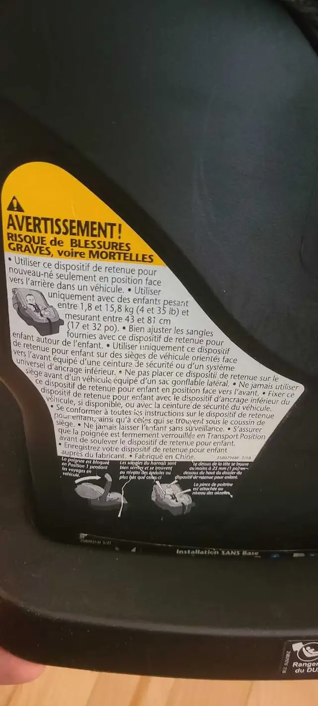 Evenflo car seat and base - expiry 2030 in Strollers, Carriers & Car Seats in Gatineau - Image 6