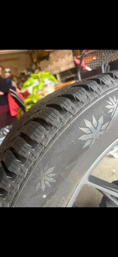 They were only used 1/2 winter, sold the car afterwards (GLE 53 SUV) Lots and Lots of tread left. No...