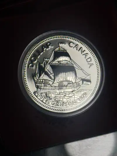 TOP COLLECTOR 1979 Canada Le Griffon Ship Silver Dollar - Origin, View more