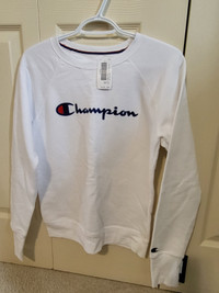 Women's XS Brand New White Champion Sweatshirt