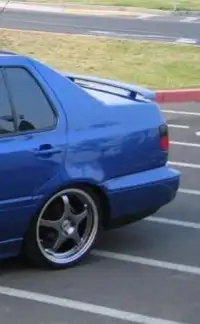 Mk3 VW original factory spoiler In good condition, Metallic Blue K2 Color Paint code: LG5U