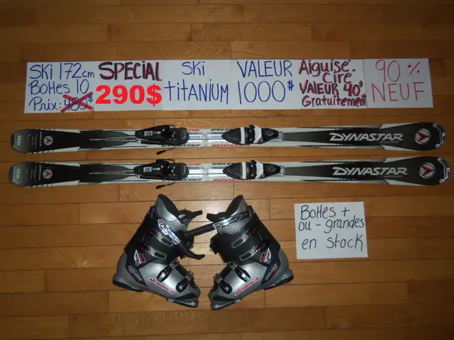 Plusieurs ensembles ski alpin twin tip titanium 165 168 170 cm in Ski in Drummondville - Image 9