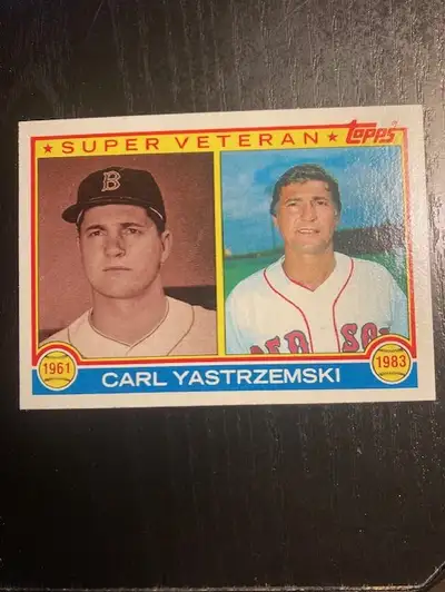 1983 Topps Carl Yastrzemski Super Veteran Baseball Card (#551), View more