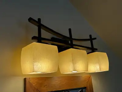 REDUCED Bathroom lighting fixtures, View more