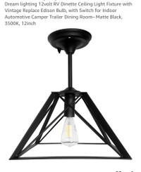 New Dream lighting 12volt RV Dinette Ceiling Light Fixture