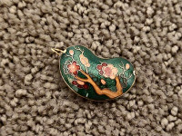 Vintage Cloisonne Bubble Pendant - Necklace Jewelry Charm