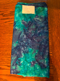 Teal Green and Purple Fabric For Sewing, Quilting, Crafts