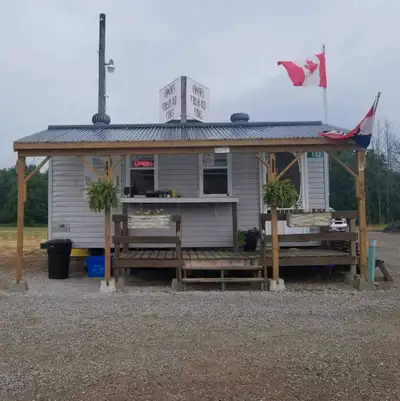 Business opportunity for sale!! Fry Truck is moved off of lot. Awning and deck are removed for trans...
