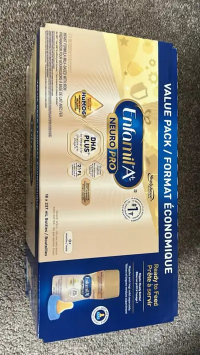 Enfamil A+ formula milk It is 17 bottles of 237 ml quantity (Large Bottles). Only used 1 bottle. The...