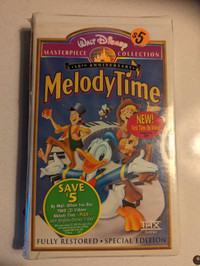 Unopened Disney Melody Time clamshell VHS