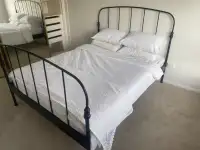 *Free Delivery/ Black Ikea Double Bedframe (No Mattress)