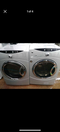 GE washer and GAS dryer sets with warranty 