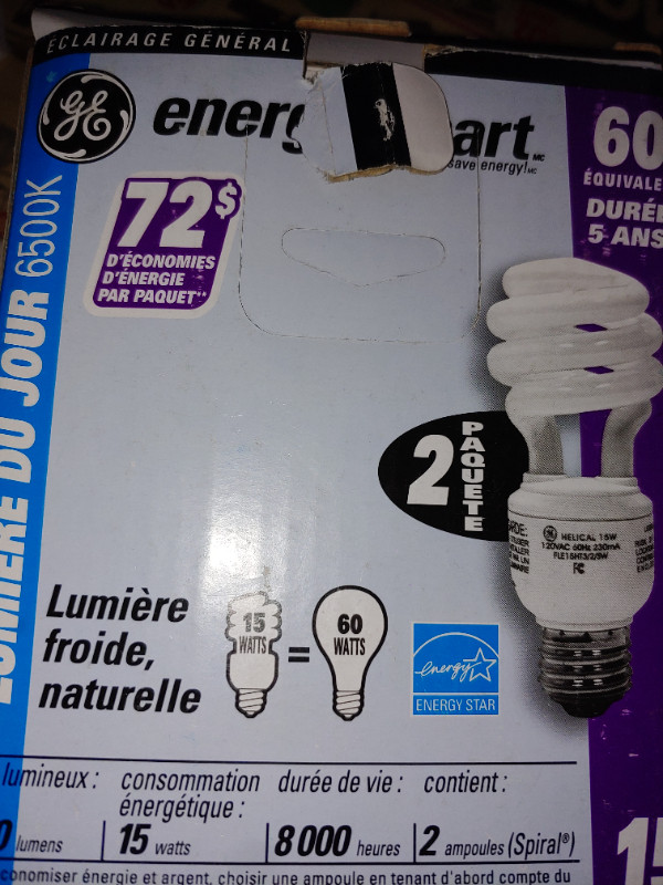 Led florescent globe (2 available) bulbs each $10-NEW in Indoor Lighting & Fans in Mississauga / Peel Region - Image 3