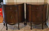 2 Brown Antique Night Stands