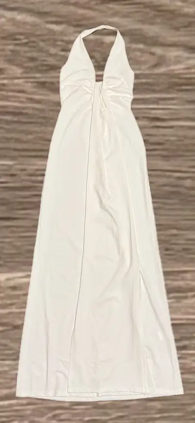 White Halter Maxi Dress, View more