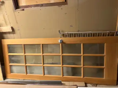 porte vitrée en bois plein 31 3/8" x 80", View more