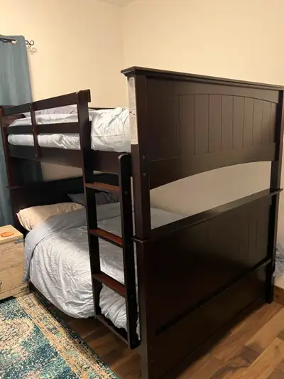 Wood Bunk Beds Mattresses and Bedding For Sale  $600, View more