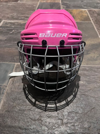 Pink Bauer Jr. helmet