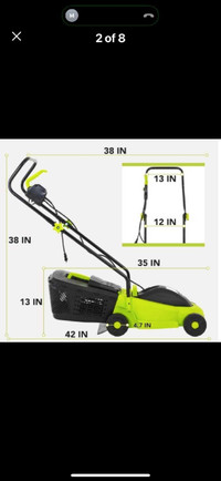 Electric corded lawn mover