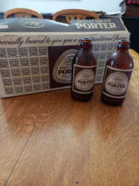 Vintage Labatt's Cream Porter Bottles in case