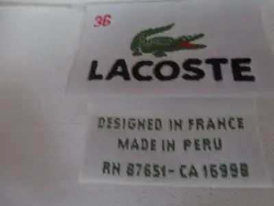 LACOSTE  LE POLO BLANC POUR FEMME  NEUF, View more
