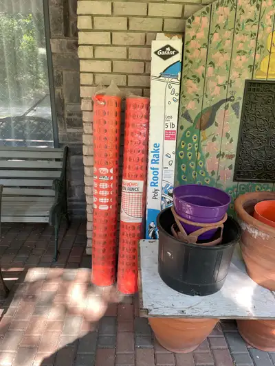 I have 2 Garant poly roof rakes and 2 Field King snow fences for sale. All are in new condition and...