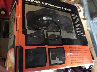 Heavy duty atv cover for travel or when parked brand new in box never taken out purchased for 200 se...