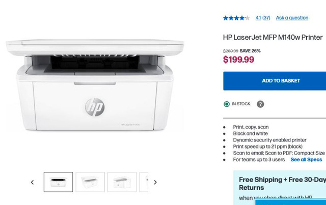 HP LaserJet Printer & HP Scanner in Printers, Scanners & Fax in Yarmouth - Image 2
