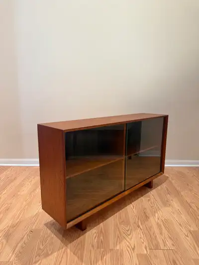 Mid Century Teak Glass Hutch, View more