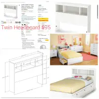 New Bed Headboards in King, Full, Twin, Queen at 50% Discount