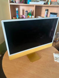 24-inch Yellow iMac with 4.5K Retina display