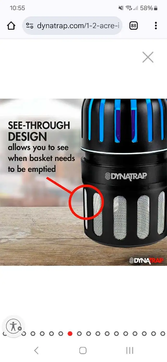 Dynatrap 1/2 acre mosquito and insect trap63234603612545122