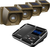 Solar Driveway Alarm Wireless Outside 1800ft Range (4 Sensors)