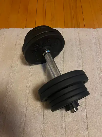 Adjustable dumbell / Haltère ajustable (6x2.2lbs + 4x4.4 lbs), View more