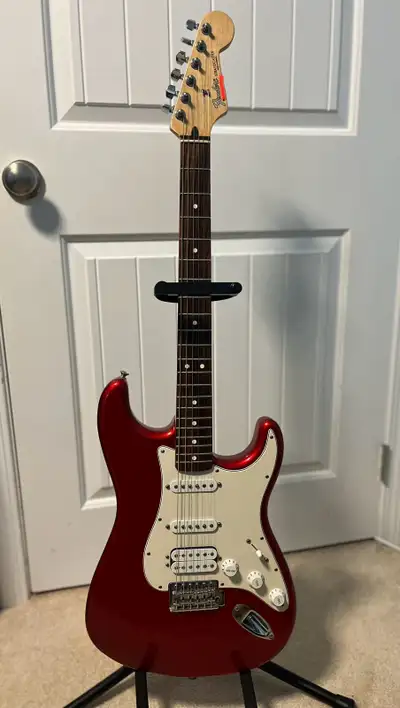 2006 Fender Standard Stratocaster. Made in Mexico. Has dent at the bottom.