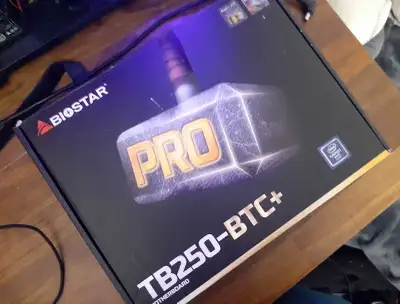 Biostar B250-BTC+ motherboard with Intel G4400 CPU DDR4, View more