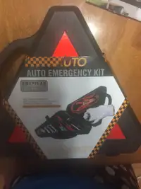 opened Auto emergency tool kit
