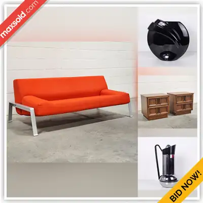 WHAT IS IN THIS AUCTION? This online auction features vintage Wassily-style chair, Erska sleeper sof...
