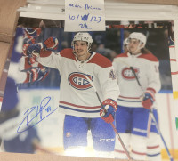 Rafael Harvey-Pinard signed 8x10 pictures Canadiens Hockey