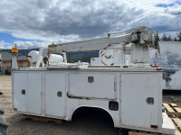 11’ aluminum Service truck box with crane 