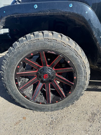 Jeep Wrangler 2010 jk 5xFuel wheels with tires for sale