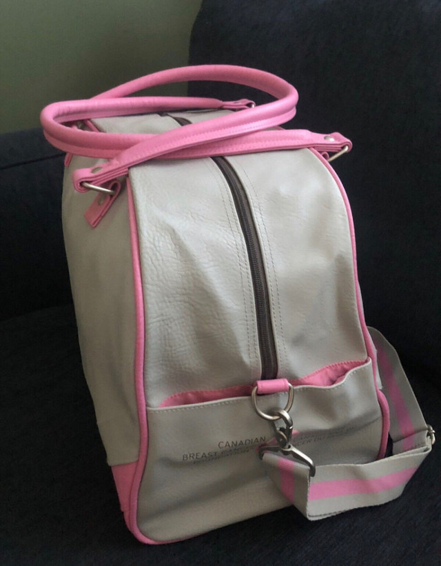 Grey & Pink Sports Bag (Canadian Breast Cancer Foundation) in Women's - Bags & Wallets in Calgary