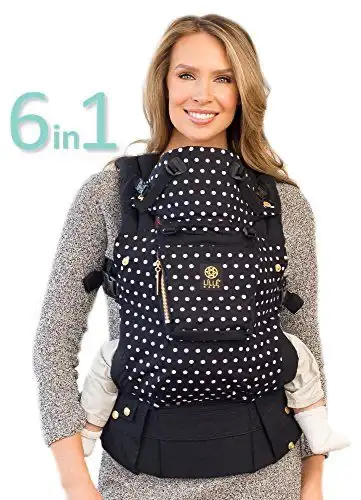 LÍLLÉbaby Complete 6-in-1 Carrier, Black & White Polka Dot, View more