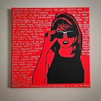 The man - Taylor swift siloutte painting 
