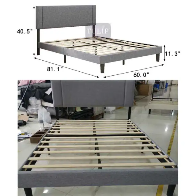 Queen Bed Frame For Sale  in Beds & Mattresses in Burnaby/New Westminster - Image 2