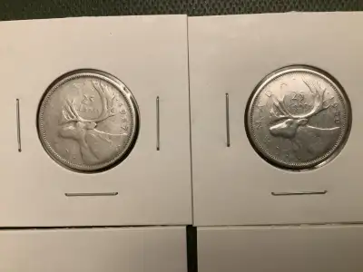 8 Silver Canada 25 cents, View more