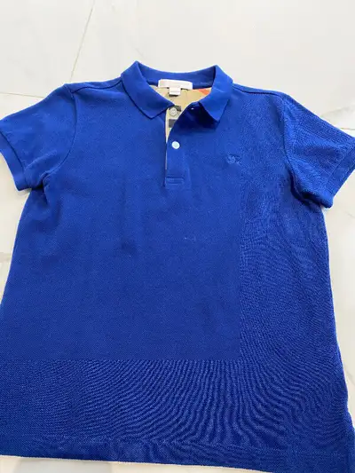 Burberry polo for boys size 8Y blue colour, View more